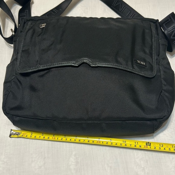 TUMI Black Nylon/Leather Messenger Bag for Men - Picture 11 of 12